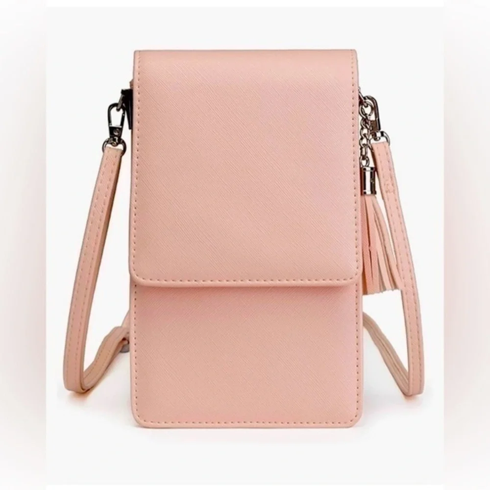 Pink Crossbody Cell Phone Purse